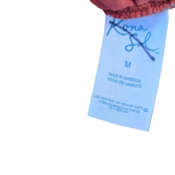 Kana Sol Womens High-Waisted Tropical Print Bikini Set Sizes M & L Eco-Friendly - Picture 5 of 6